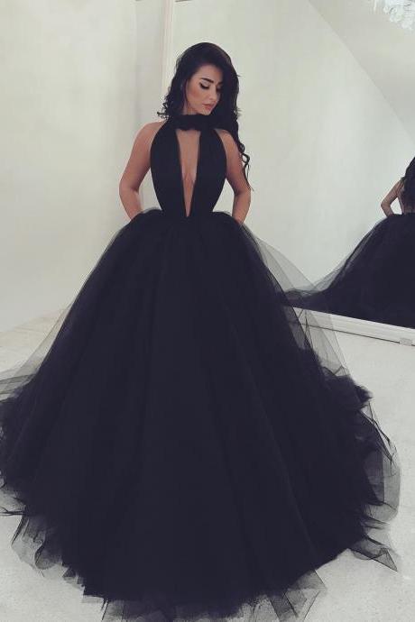 black prom dresses,ball gowns prom dress,sexy prom dress,long formal dress,prom dress 2017