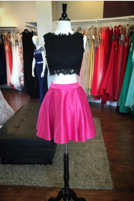 two piece prom dresses,2 piece homecoming dress,elegant homecoming dresses.party dresses