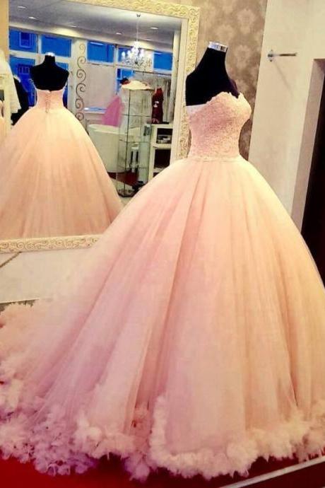 Pink Ball Gowns,sweetheart Prom Dress,sweetheart Quinceanera Dress,sweet 16 Dresses,prom Dresses 2017