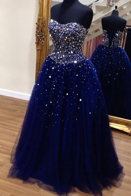 navy blue quinceanera dresses,ball gowns prom dress,sweetheart prom gowns,