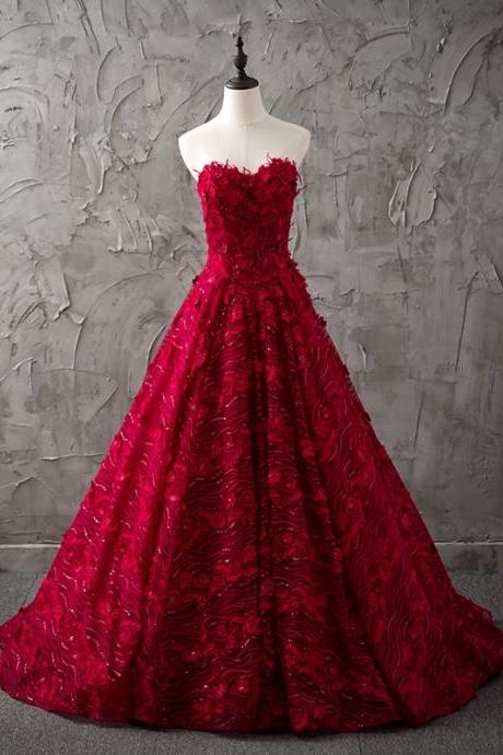 Wine Red Wedding Dress | Luulla