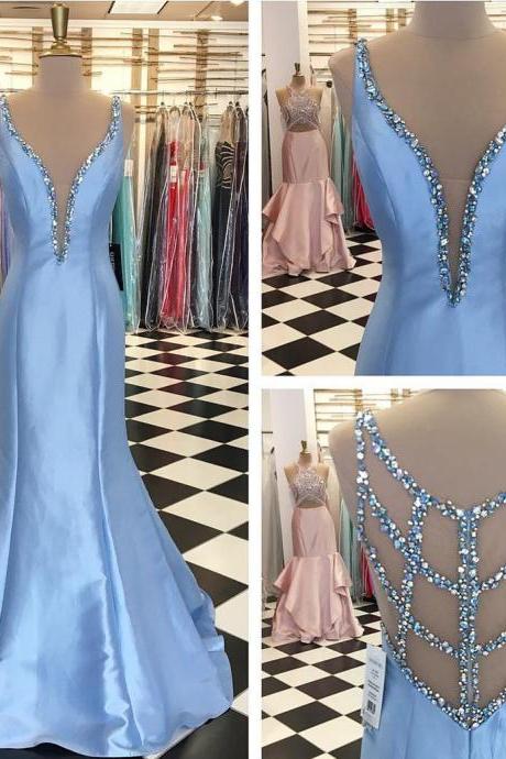 Satin Prom Dress,mermaid Prom Dress,mermaid Evening Dress,prom Dresses 2017,sexy Prom Gowns