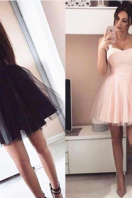 Short Party Dress,pink Homecoming Dress,tulle Ball Gowns,short Cocktail Dress,sweetheart Dress